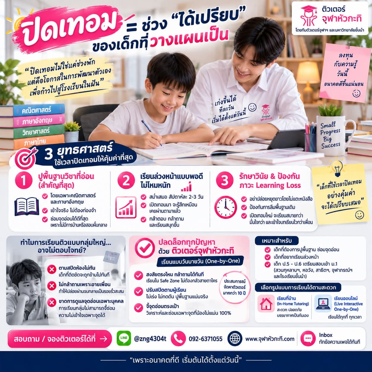 รับสอนพิเศษปิดเทอม รับสอนพิเศษปิดเทอม